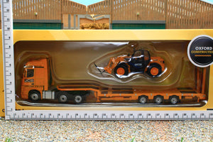 OXF76MB012 Oxford Diecast 176 Scale Mercedes Actros Semi Low Loader Lorry with JCB 531 70 Loadall