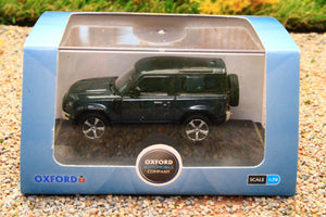 OXF76ND90002 Oxford Diecast 1:76 Scale New Land Rover Defender 90 in Tasman Blue