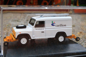 OXF76ROR007 Oxford Diecast 1:76 Scale Land Rover Defender Carillion Road Rail Version