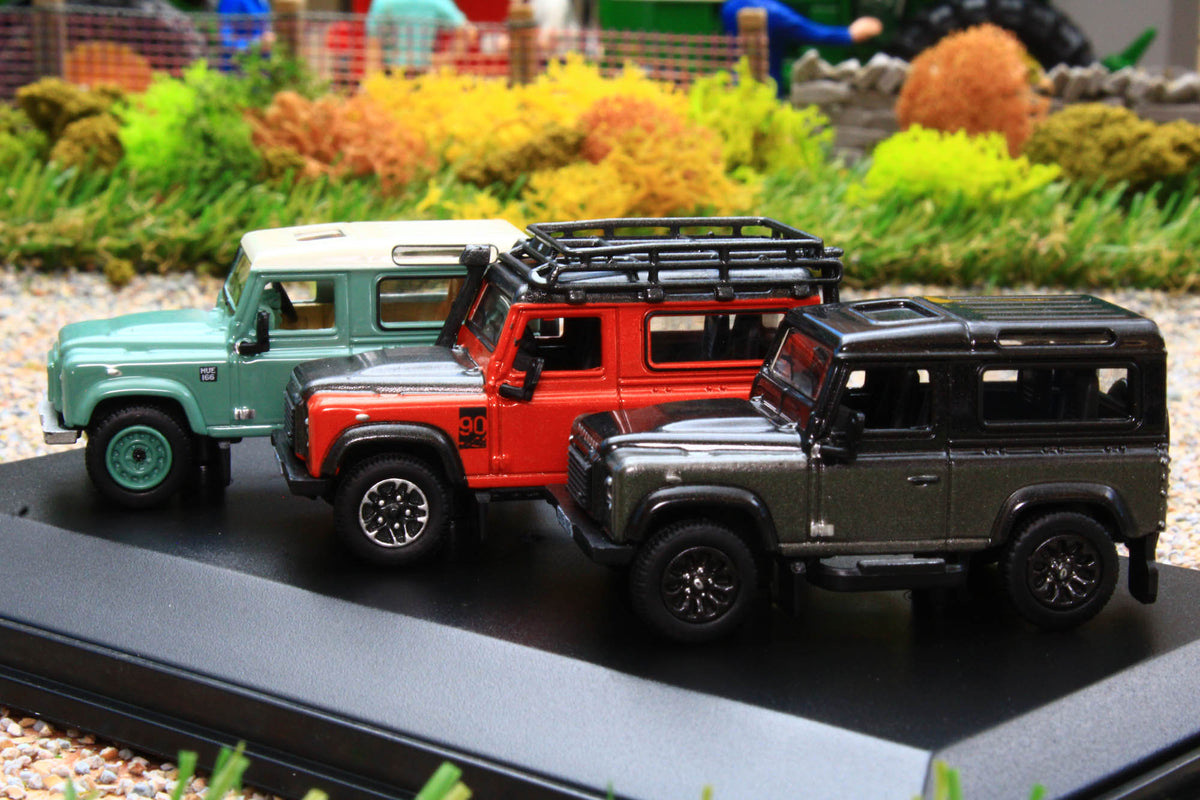 OXF76SET47 Oxford Diecast 1:76 Scale Land Rover Defender 90 Heritage S ...