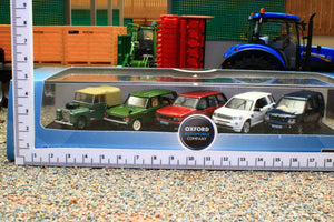 OXF76SET49 Oxford Diecast 1:76 Scale 5 Piece Land Rover Classic Set