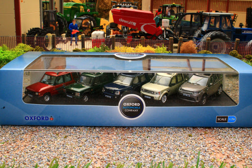 OXF76SET77 Oxford Diecast 1:76 Scale land Rover Discovery 5 Piece Set