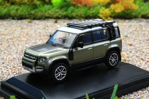 OXF-PG Oxford Diecast 1:76 Scale New Land Rover Defender 110 in Pangea Green