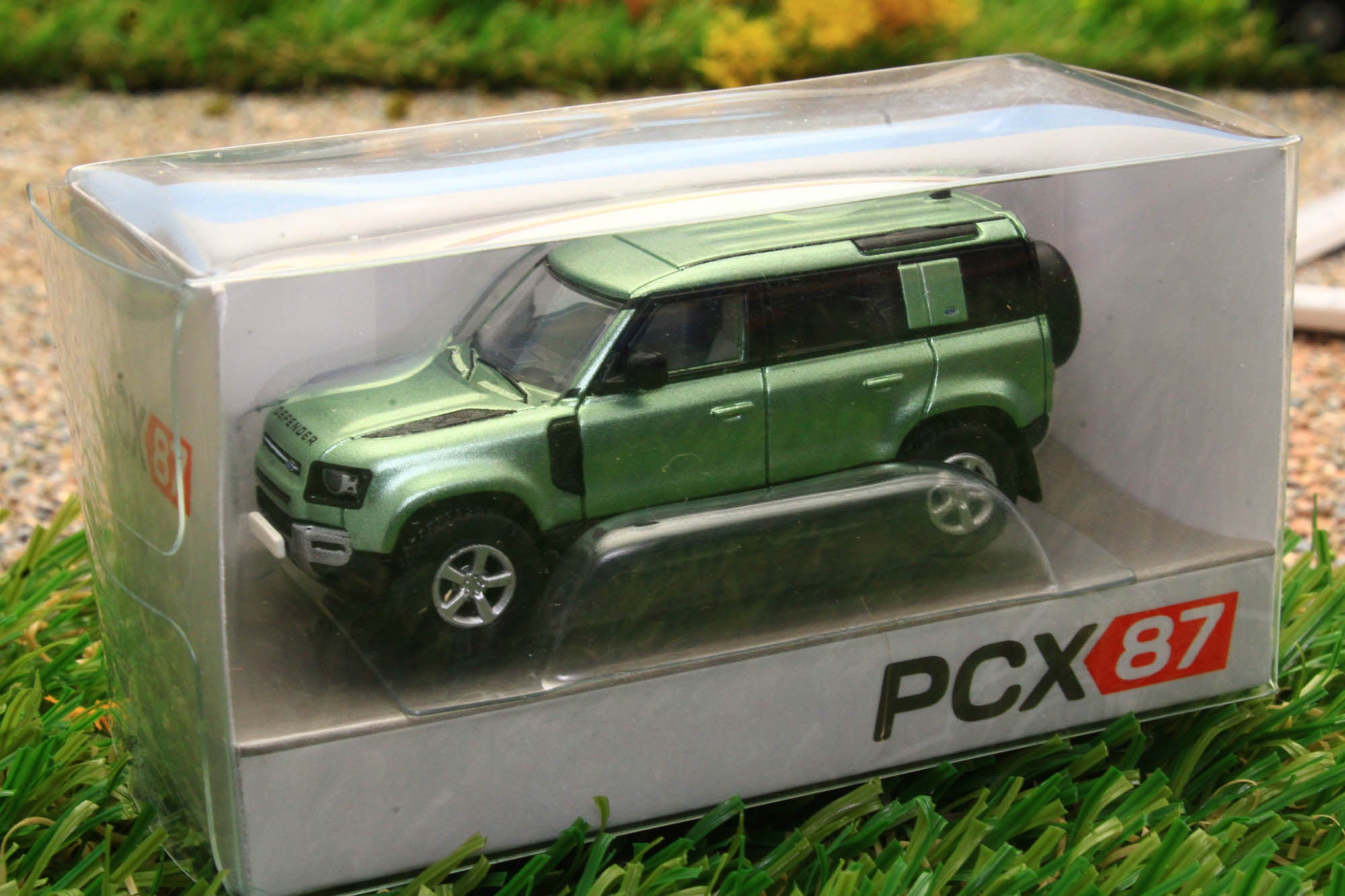 PCX870389 IXO 1:87 Scale New Land Rover Defender 110 In Metallic Green ...