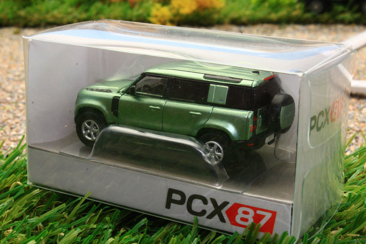 PCX870389 IXO 1:87 Scale New Land Rover Defender 110 In Metallic Green ...