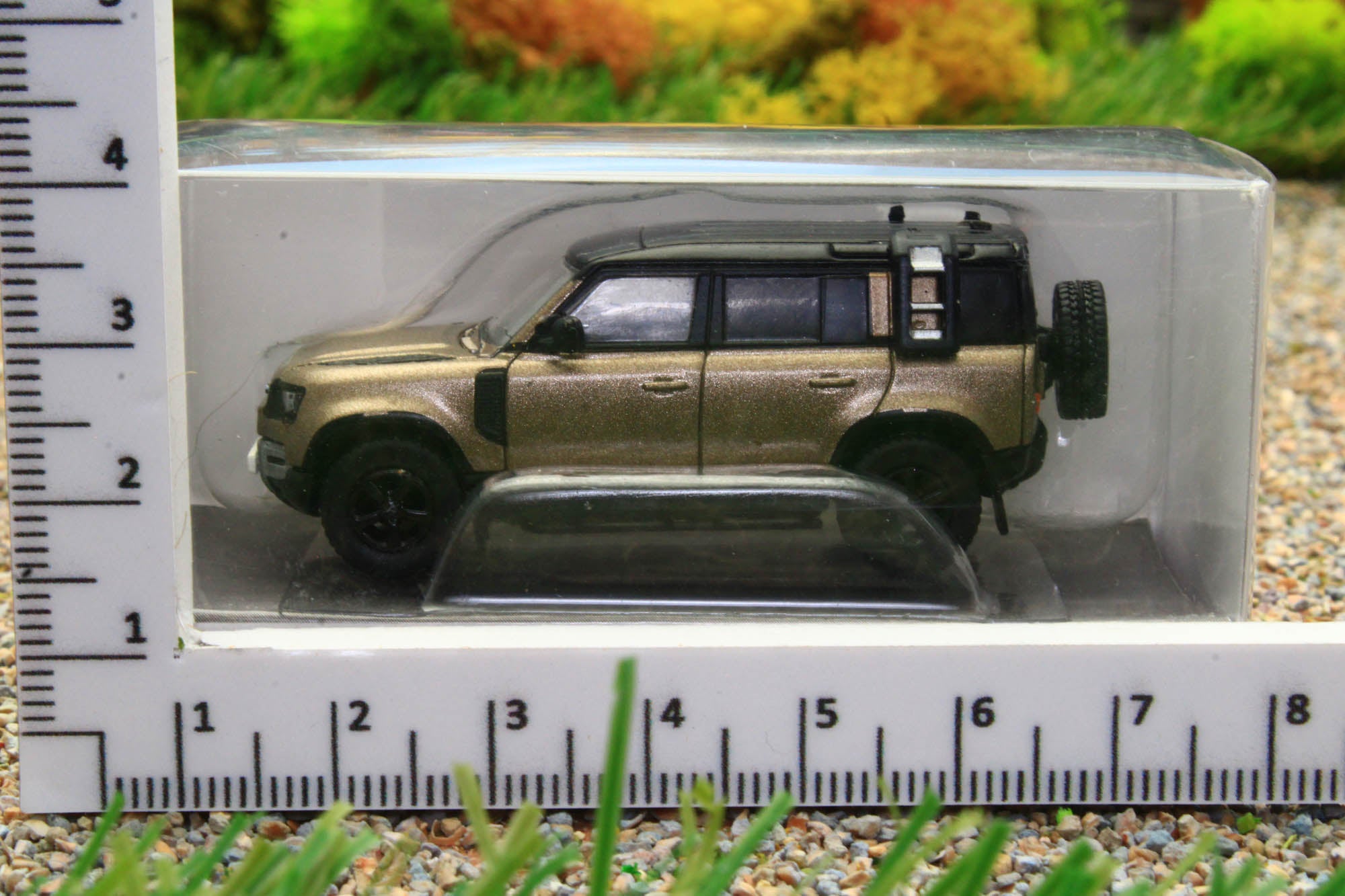 PCX870390 IXO 1:87 Scale New Land Rover Defender 110 In Metallic Brown ...