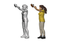 Load image into Gallery viewer, PYO125 Figure 1:32 Scale - Female Groom with Brush (Requires Painting)