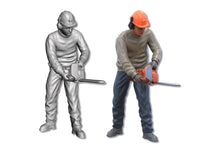 Load image into Gallery viewer, PYO275 Figure 1:32 Scale - Chainsaw Operator (Requires Painting)