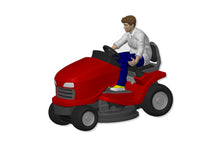 Load image into Gallery viewer, PYOS157 Figure Set 1:32 Scale - Man on Ride-on Lawn Mower (Requires Painting)