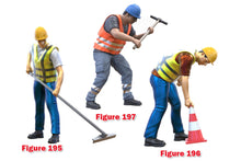 Load image into Gallery viewer, PYOS42 Figure Set 1:32 Scale - 3 x Construction Workers (Requires Painting)