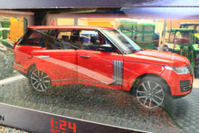 Load image into Gallery viewer, Q2001AR QY 1:24 Scale Range Rover 50th Anniversary Version in Red with Lights and Sound