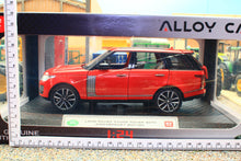 Load image into Gallery viewer, Q2001AR QY 1:24 Scale Range Rover 50th Anniversary Version in Red with Lights and Sound