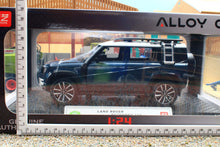 Load image into Gallery viewer, QXT2401014B QY 1:24 Scale Land Rover Defender 110 in Blue with Lights and sound