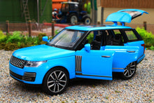 Load image into Gallery viewer, QXT2401016B QY 1:32 Scale Range Rover 50th Anniversary version in Blue with lights and sound