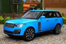 Load image into Gallery viewer, QXT2401016B QY 1:32 Scale Range Rover 50th Anniversary version in Blue with lights and sound