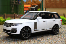 Load image into Gallery viewer, QXT2401016W QY 1:32 Scale Range Rover 50th Anniversary version in White with lights and sound