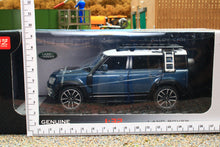 Load image into Gallery viewer, QXT2401017B QY 1:32 Scale New Land Rover Defender 110 in Blue with lights and sound