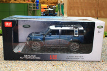 Load image into Gallery viewer, QXT2401017B QY 1:32 Scale New Land Rover Defender 110 in Blue with lights and sound