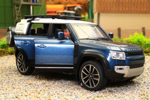 Load image into Gallery viewer, QXT2401017B QY 1:32 Scale New Land Rover Defender 110 in Blue with lights and sound