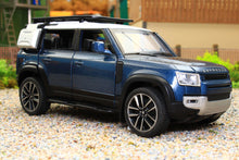 Load image into Gallery viewer, QXT2401017B QY 1:32 Scale New Land Rover Defender 110 in Blue with lights and sound