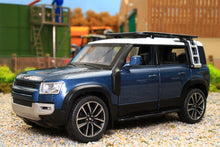 Load image into Gallery viewer, QXT2401017B QY 1:32 Scale New Land Rover Defender 110 in Blue with lights and sound