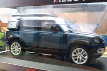 Load image into Gallery viewer, QXT2401183B QY 1:18 Scale Land Rover Dender 110 in Metallic Blue with Lights and Sound