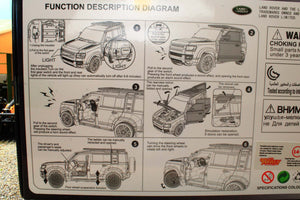 QXT2401183B QY 1:18 Scale Land Rover Dender 110 in Metallic Blue with Lights and Sound
