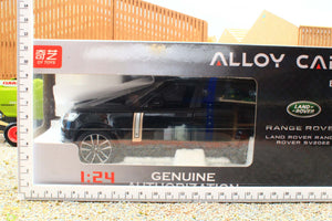 QXT2401184K QY 1:24 Scale Range Rover SV 2022 Version in black with lights and sound