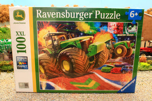 RA12983 Ravensburger John Deere Tractor Puzzle 100PC