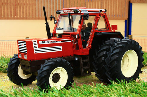 Rep117 Replicagri Fiat 140 90 Tractor With Detachable Dual Rear Wheels Tractors And Machinery (1:32