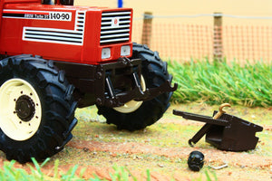 Rep117 Replicagri Fiat 140 90 Tractor With Detachable Dual Rear Wheels Tractors And Machinery (1:32
