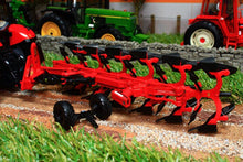 Load image into Gallery viewer, Rep120 Replicagri Besson Charrue Rwy8 In Red 6 Furrow Reversible Plough Tractors And Machinery (1:32