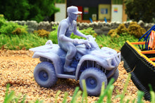 Load image into Gallery viewer, PYOS135 1:32 Scale Set of 1 x Rider on Quadbike (Requires Painting)