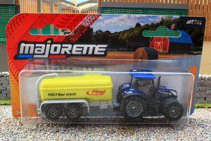 SIM502A Majorette 187 Scale New Holland T7300 4WD With Fliegl Tanker
