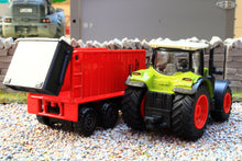 Load image into Gallery viewer, SIM502B Majorette 187 Scale Claas Arion 660 4WD With Fliegl Walking Floor Trailer