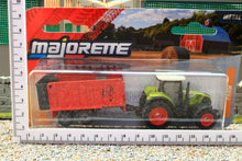Load image into Gallery viewer, SIM502B Majorette 187 Scale Claas Arion 660 4WD With Fliegl Walking Floor Trailer
