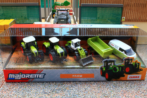 SIM504 Majorette 187 Scale Claas Farm Set 5 Pieces