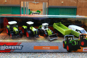 SIM504 Majorette 187 Scale Claas Farm Set 5 Pieces