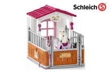 Load image into Gallery viewer, Sl42368 Schleich Horse Club Stall With Lusitano Mare Equestrian Department (All Scales)