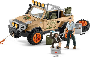 SL42410 Schleich 4x4 Vehicle with Winch and Figures