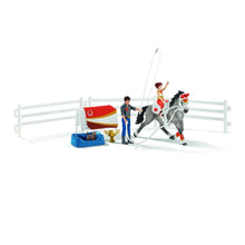 Load image into Gallery viewer, SL42443 Schleich Horse Club Mia&#39;s Vaulting Set complete