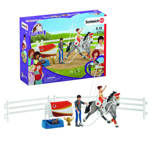 SL42443 Schleich Horse Club Mia's Vaulting Set with box