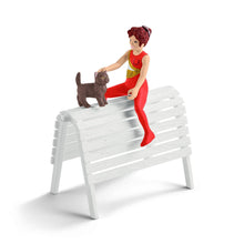Load image into Gallery viewer, SL42443 Schleich Horse Club Mia&#39;s Vaulting Set - vaulting horse and figure