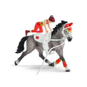 SL42443 Schleich Horse Club Mia's Vaulting Set - horse and figure