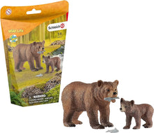 Load image into Gallery viewer, SL42473  Schleich Grizzly bear mother with Cub