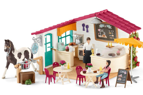 SL42519 Schleich Horse Club - Rider Cafe with figures and accessories