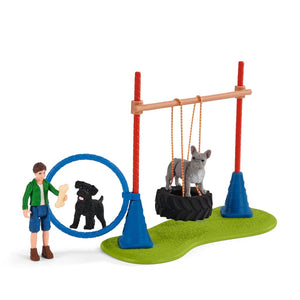 SL42536 Schleich Farm World Puppy Agility Set