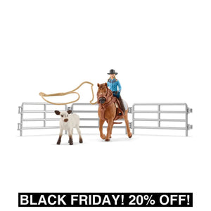 SL42577 Schleich Cowgirl Team Roping Set