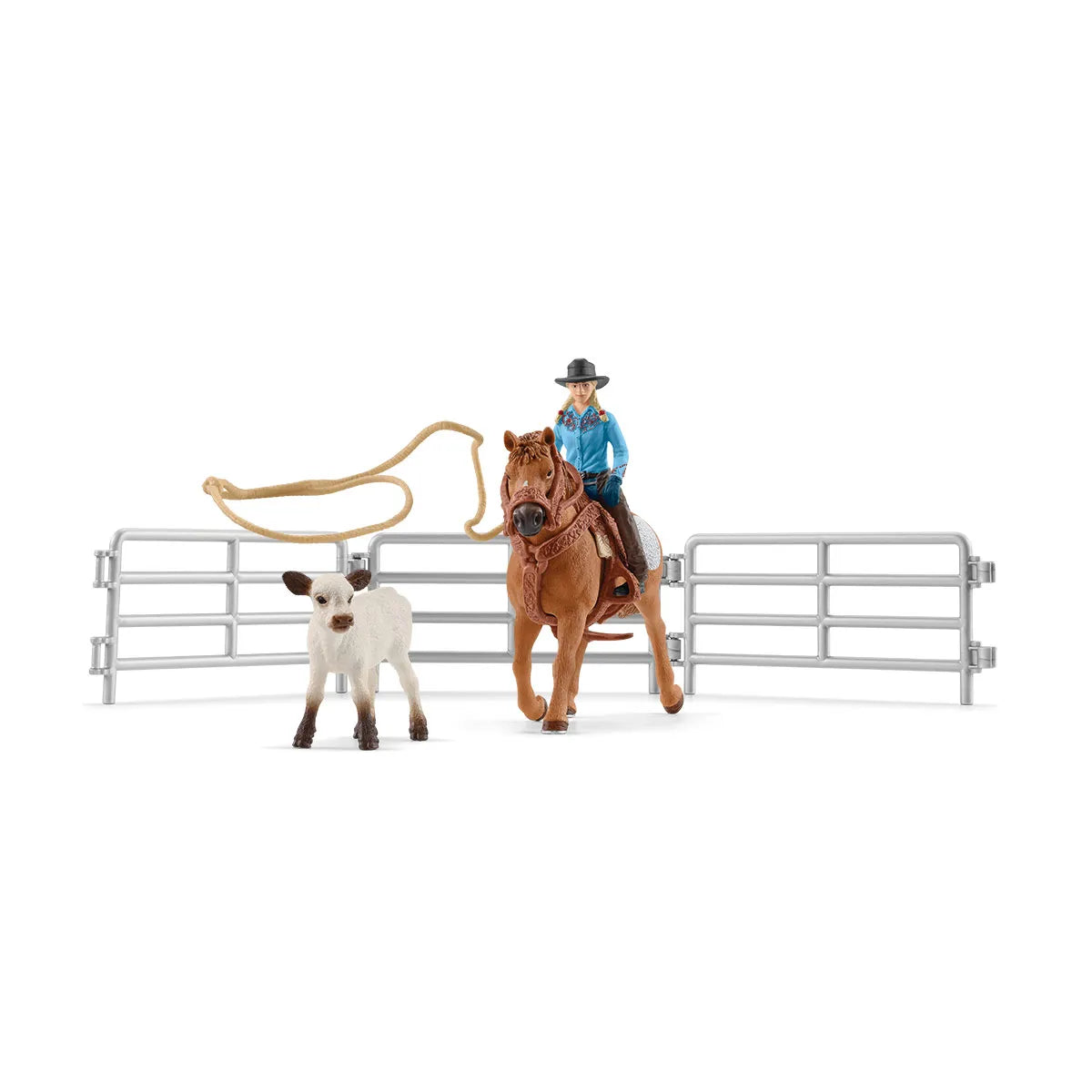 SL42577 Schleich Cowgirl Team Roping Set