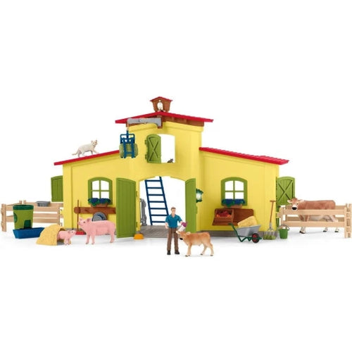 SL42605 Schleich Large Farm with Animals and Accessories